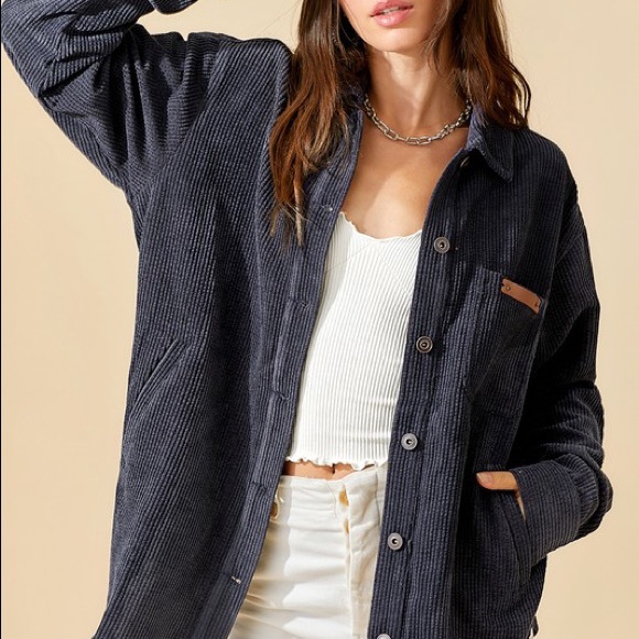 NWT Corduroy Shirt Jacket Shacket - Picture 3 of 3